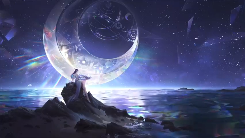【亚某爆料时间】海月美学爆料来袭！水月相照，孤影为伴，寒夜望月人