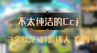 【不太纯洁的Ccj】3金鳞龙1吟游诗人 吃鸡
