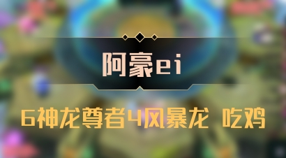 【阿豪ei】6神龙尊者4风暴龙 吃鸡