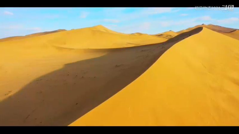 唯美壮观沙漠行走视频素材