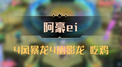 【阿豪ei】4风暴龙4幽影龙 吃鸡