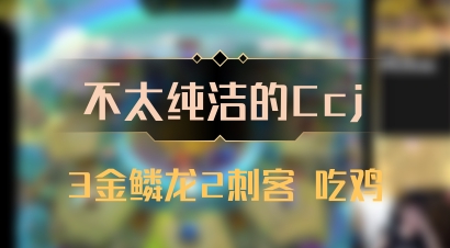 【不太纯洁的Ccj】3金鳞龙2刺客 吃鸡