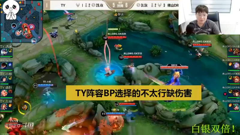 【王者挑战者杯】张角：TY阵容BP选择上缺伤害，团战根本打不动GK