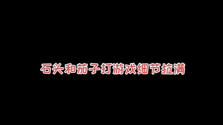 我和茄子玩游戏肯定是细节拉满的