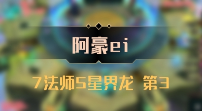 【阿豪ei】7法师5星界龙 第3