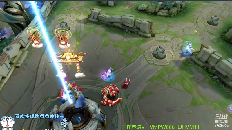 我在斗鱼看声优赵猥琐直播王者荣耀