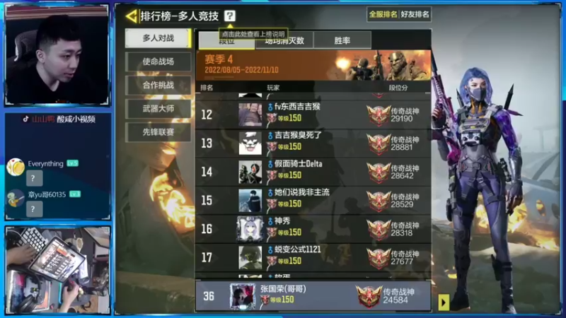 【2022-09-25 20点场】山山鸭：v区榜2休闲酸分