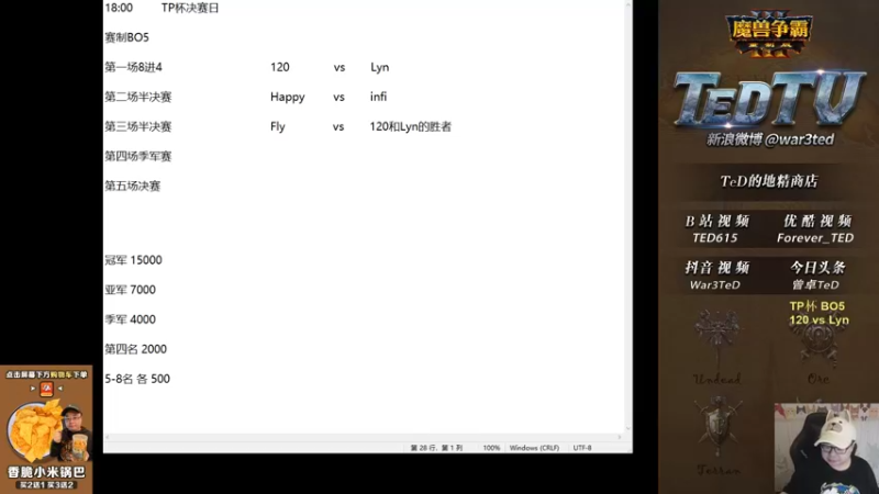 【TED出品】TP杯8进4 120 vs Lyn 上 空军争霸