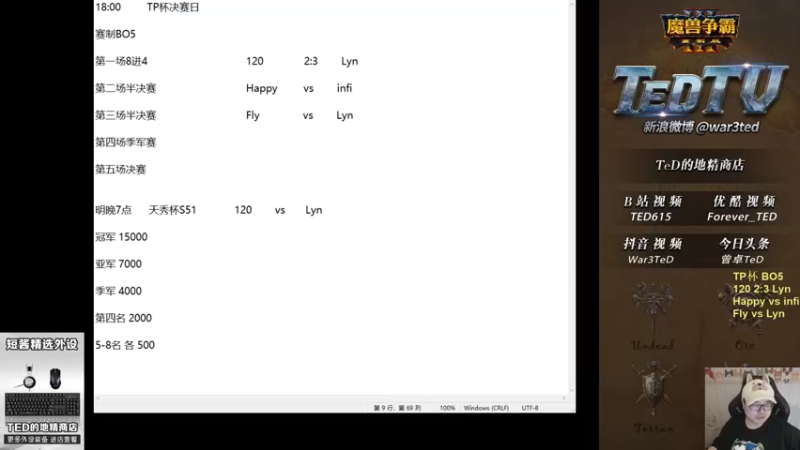 【TED出品】TP杯半决赛 Fly vs Lyn 深渊魔王也能上