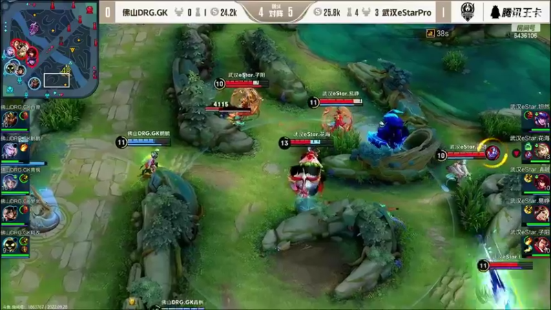 【2022-09-28 20点场】eStarPro纵情：钻石双倍 ES vs GK