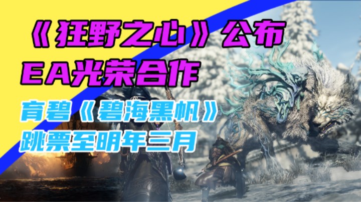 3DM速报：EA光荣合作狂野之心公布，《碧海黑帆》跳票至明年三月