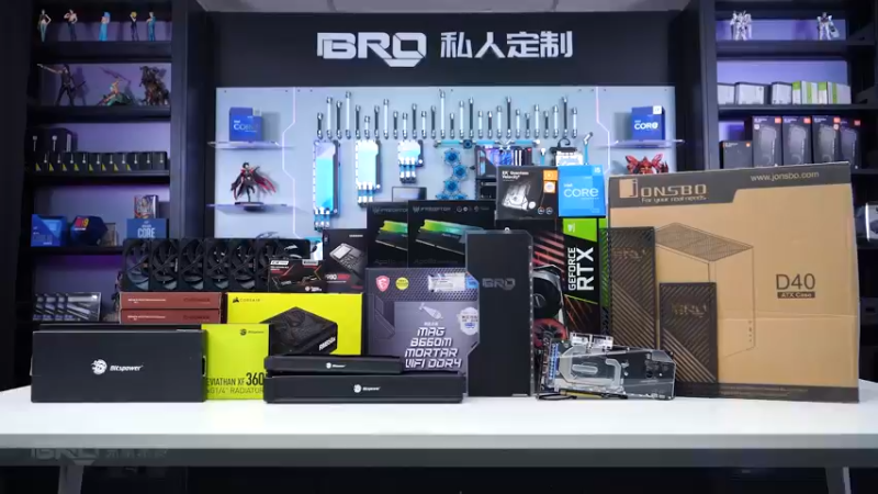 BRO私人定制-这电脑比我的心都冷-纯欲风格 乔斯伯D40 独特的分体方案|吕布骑蚂蚁 这个老板太有个性 水冷都比硬件贵