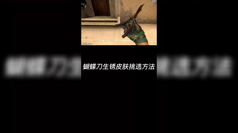 【csgo皮肤讲解】外表生锈蝴蝶刀怎么挑呀~