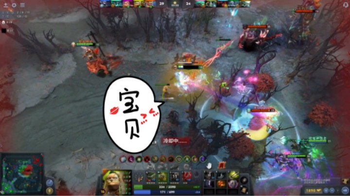 美滋滋dota2三号位屠夫躺赢时刻