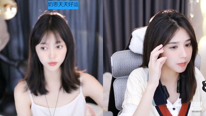 美女软软直播连麦，两个美女小姐姐还有点像啊