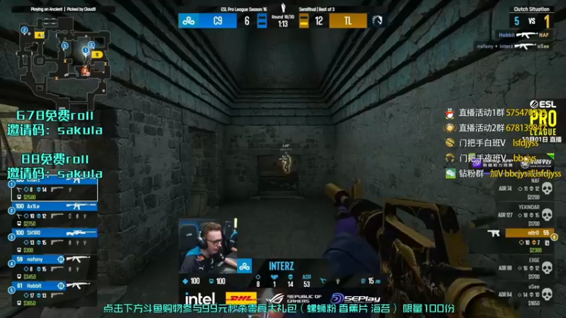 【2022-10-01 23点场】sakula吴润波：c9 vs 液体~