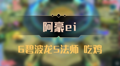 【阿豪ei】6碧波龙5法师 吃鸡