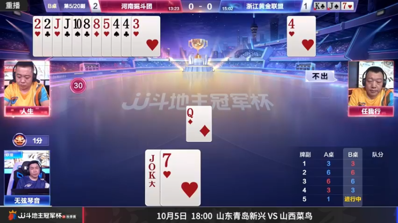 【2022-10-05 08点场】JJ斗地主官方：【预告】10月5日，S4秋季赛正式开打