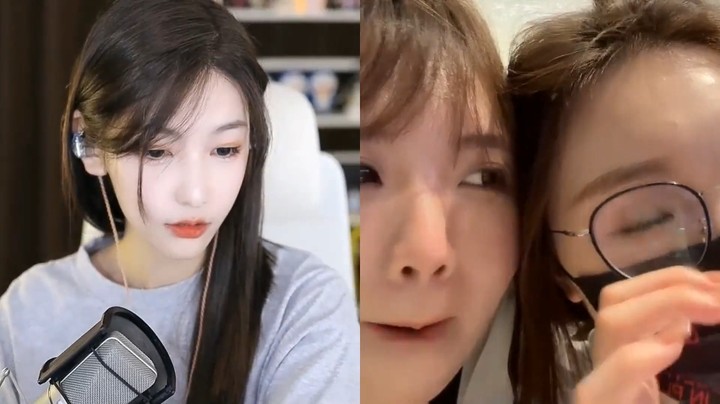 美女叶知秋和曼瑶直播连麦，曼瑶又输了，送给她17连胜
