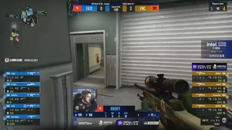 【2022-10-05 22点场】CSGO百岁三：国庆快乐！RMR欧洲区全程直播