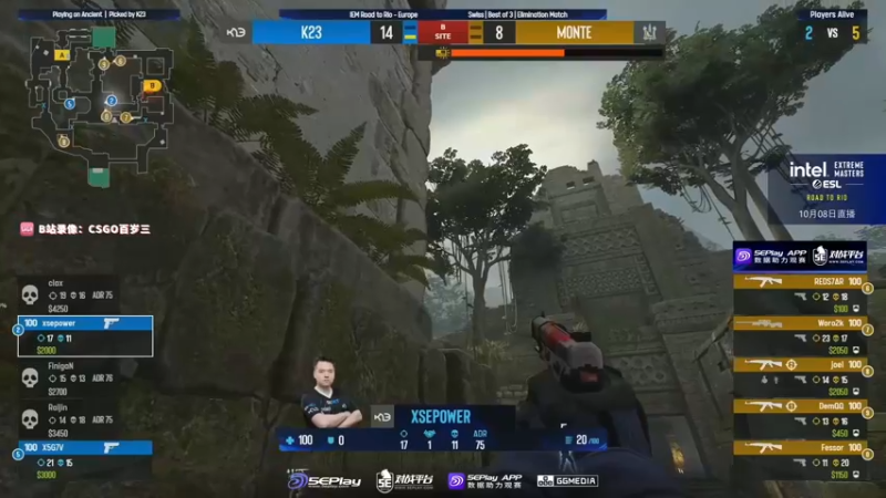 【2022-10-08 23点场】CSGO百岁三：RMR欧洲区  FNC vs 1win