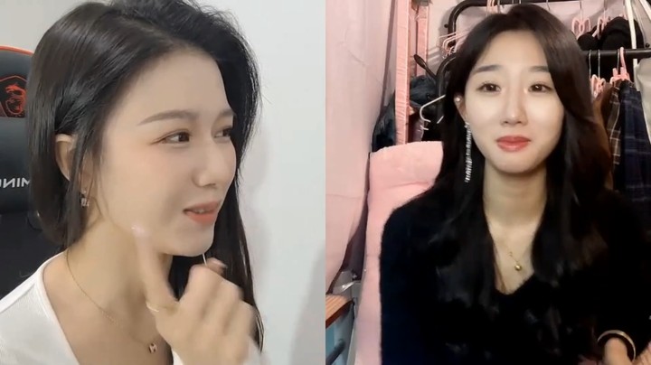 茵妹妹和美女百百直播连麦，两个人都有女人味啊