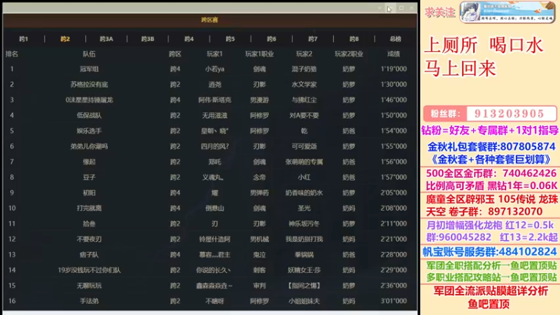 【2022-10-09 21点场】墨羽狼不是摸鱼娘：大狼杯跨3AB报名中！备战全华班
