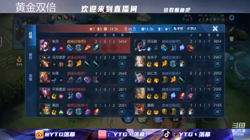 【2022-10-09 22点场】YTG丶落幕：黄金双倍小游戏环节