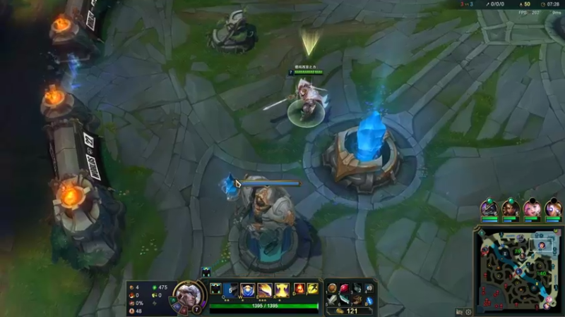 【2022-10-11 12点场】店长盖伦：正在直播 国服最细盖伦