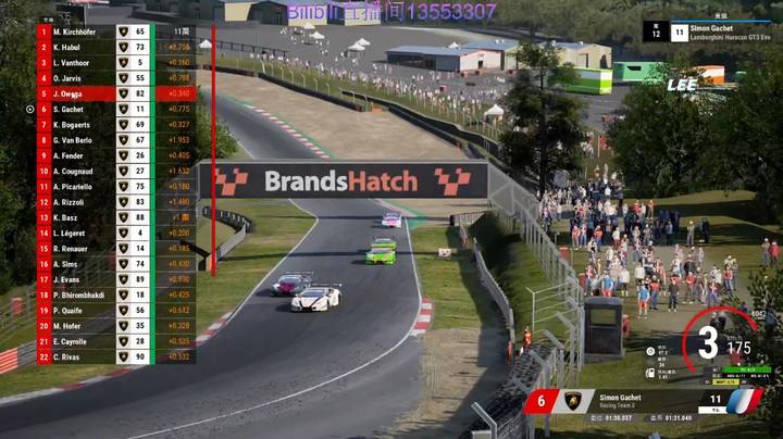 《神力科莎竞速》兰博基尼系列BrandsHatch站Race1高光时刻