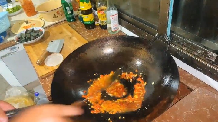 大厨做菜，皮蛋菜，绿豆菜，红豆菜