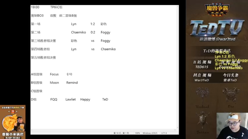 【TED出品】TP杯C组胜决 Foggy vs 彩色 陪你去看流星雨