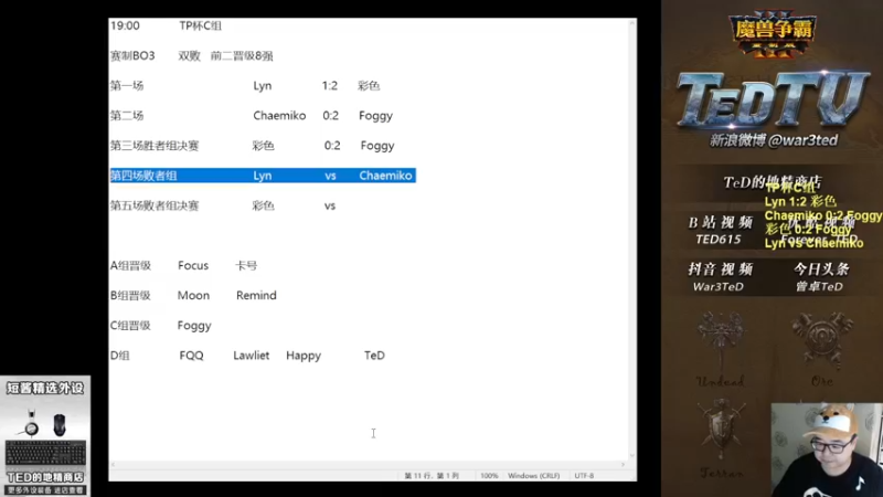 【TED出品】TP杯C组败者 Lyn vs Chaemiko 上 “神仙也救不了”