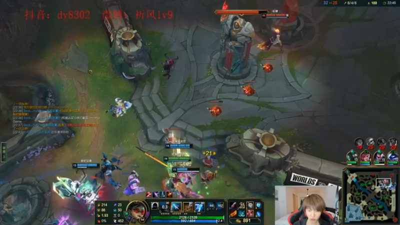 【2022-10-15 03点场】祈风1v9：国服第一VN！一个打八百多个！