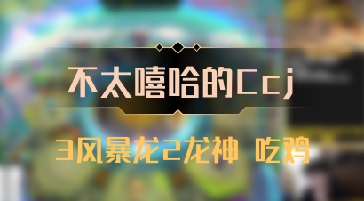 【不太嘻哈的Ccj】3风暴龙2龙神 吃鸡