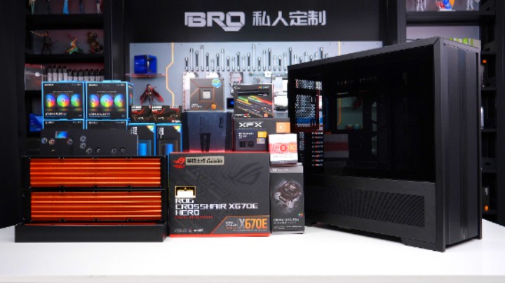 干杯！！橙汁+牛奶=AMD YES ！{全球首发联力V3000+机箱双水路AMD全家桶分体水冷解决方案}
