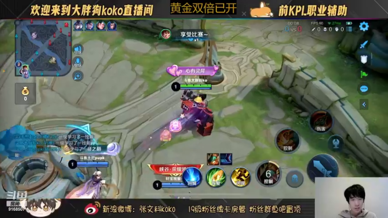 【2022-10-17 01点场】大胖狗koko：3国服在榜 辅助 冲击前十