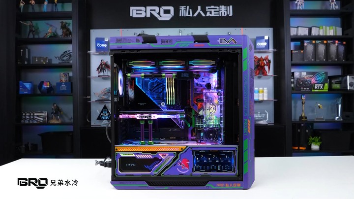 【BRO水冷私人定制】华硕太阳神 EVA主题分体式水冷新方案展示