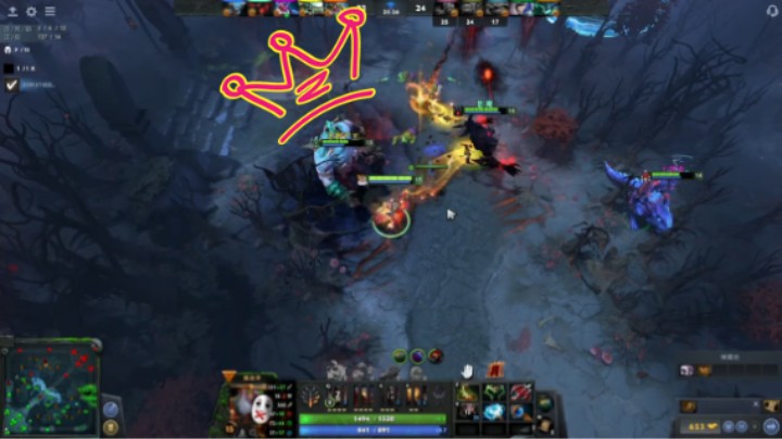 美滋滋dota2中单火枪狙击手躺赢时刻