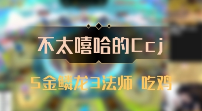 【不太嘻哈的Ccj】5金鳞龙3法师 吃鸡