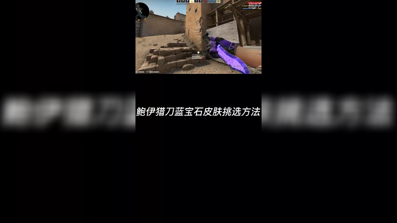 【csgo饰品】鲍伊猎刀红宝石蓝宝石怎么挑？