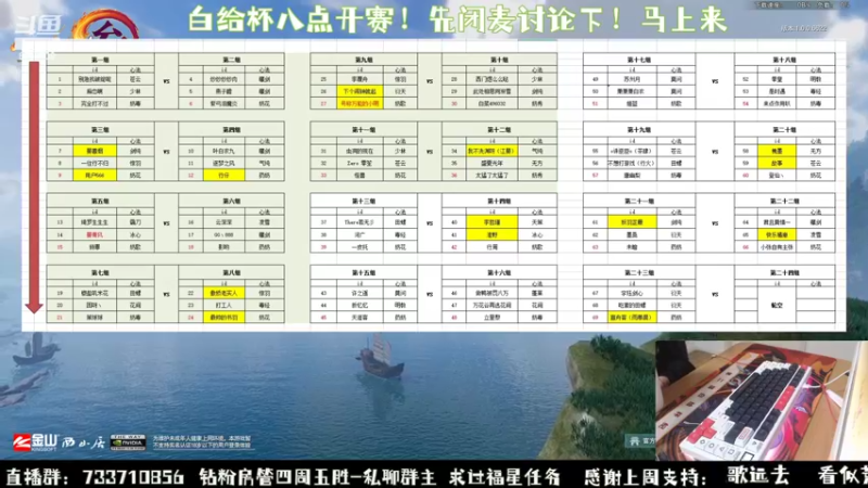 【2022-10-21 19点场】俞白维：八点白给杯正式开始！
