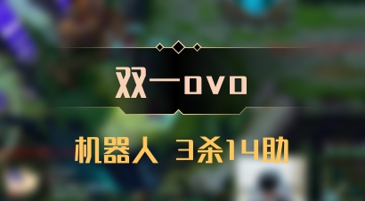 【双一ovo】机器人 3杀14助