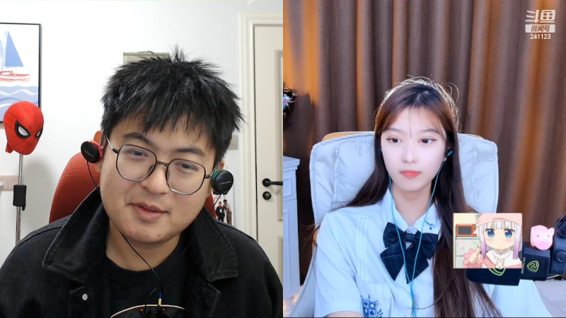 我在斗鱼看火力堂主直播音乐