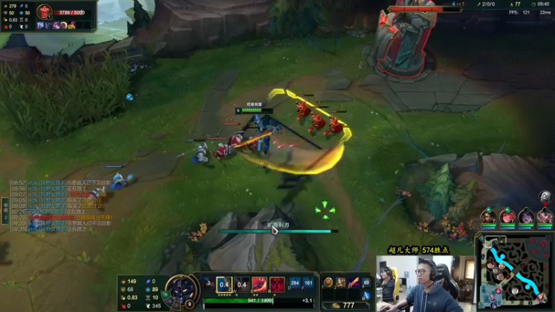 【2022-10-23 14点场】余小C真的很强：余小C：喉咙发炎，大师500点冲宗师！