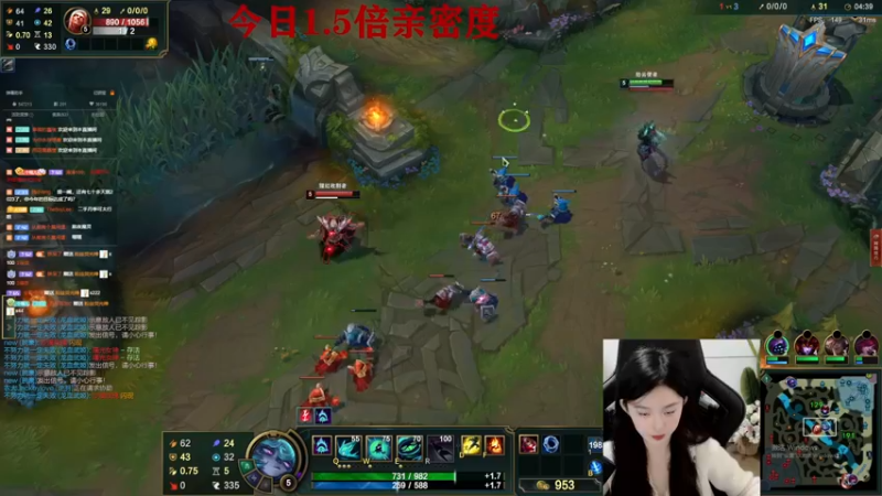 【2022-10-23 22点场】她打了个嗝儿：♡艾欧尼亚熬夜魔灵组排带飞冲冲冲！♡