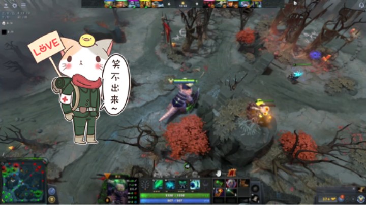 惨兮兮dota2三号位孽主大屁股败北时刻