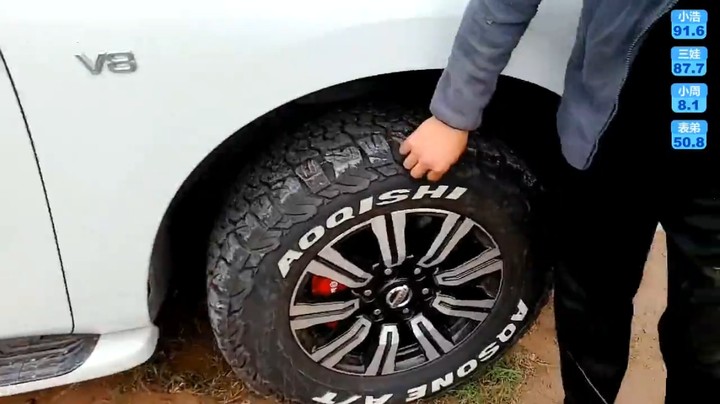 大家看思域哥的V8车轮胎不错