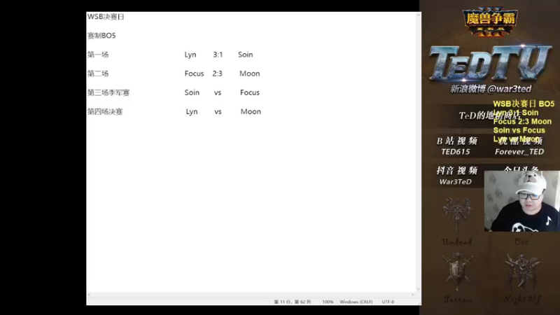 【TED出品】WSB季军赛 Focus vs Soin 一个大哥打全部
