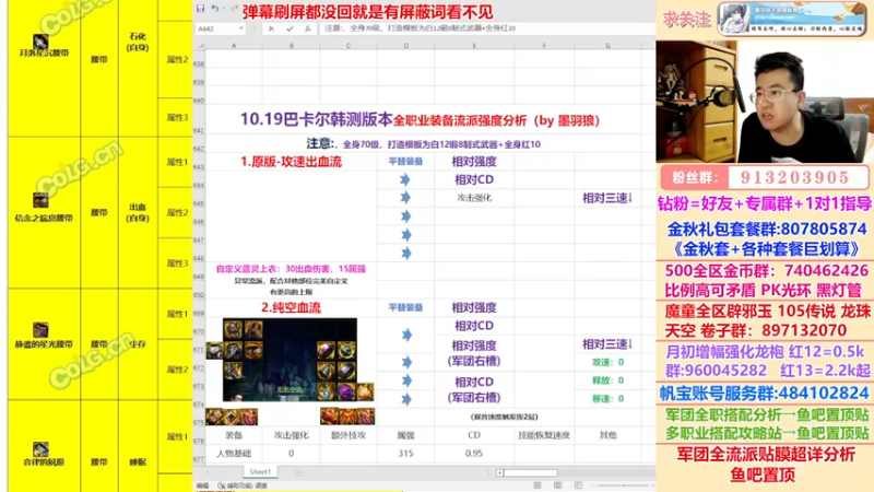 【2022-10-26 19点场】墨羽狼不是摸鱼娘：韩服装备改版最终版来了,全面分析!